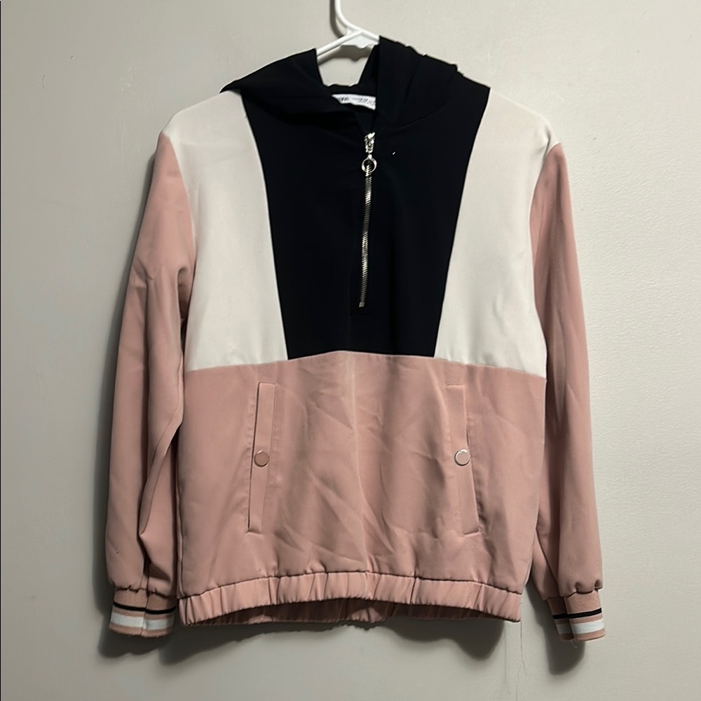 Zara Lightweight Colorblock pullover Hoodie size 13-14